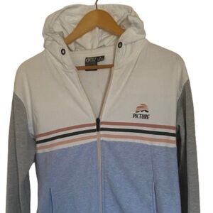 Picture Aviator Nation 5 Stripe Hoodie Zip up Vintage Perfect Condition Size S